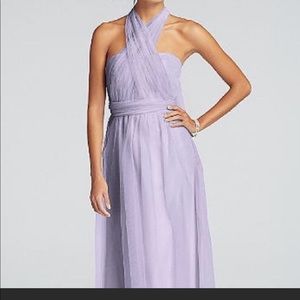 David’s Bridle versa convertible dress. Iris color